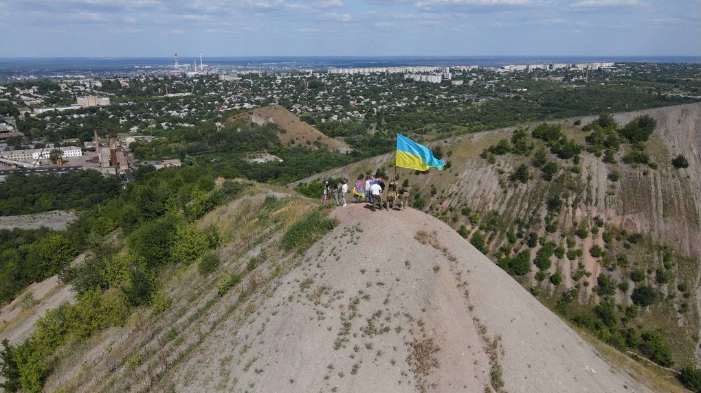 Терикон шахти імені Мельникова у нині окупованому Лисичанську, Луганська область