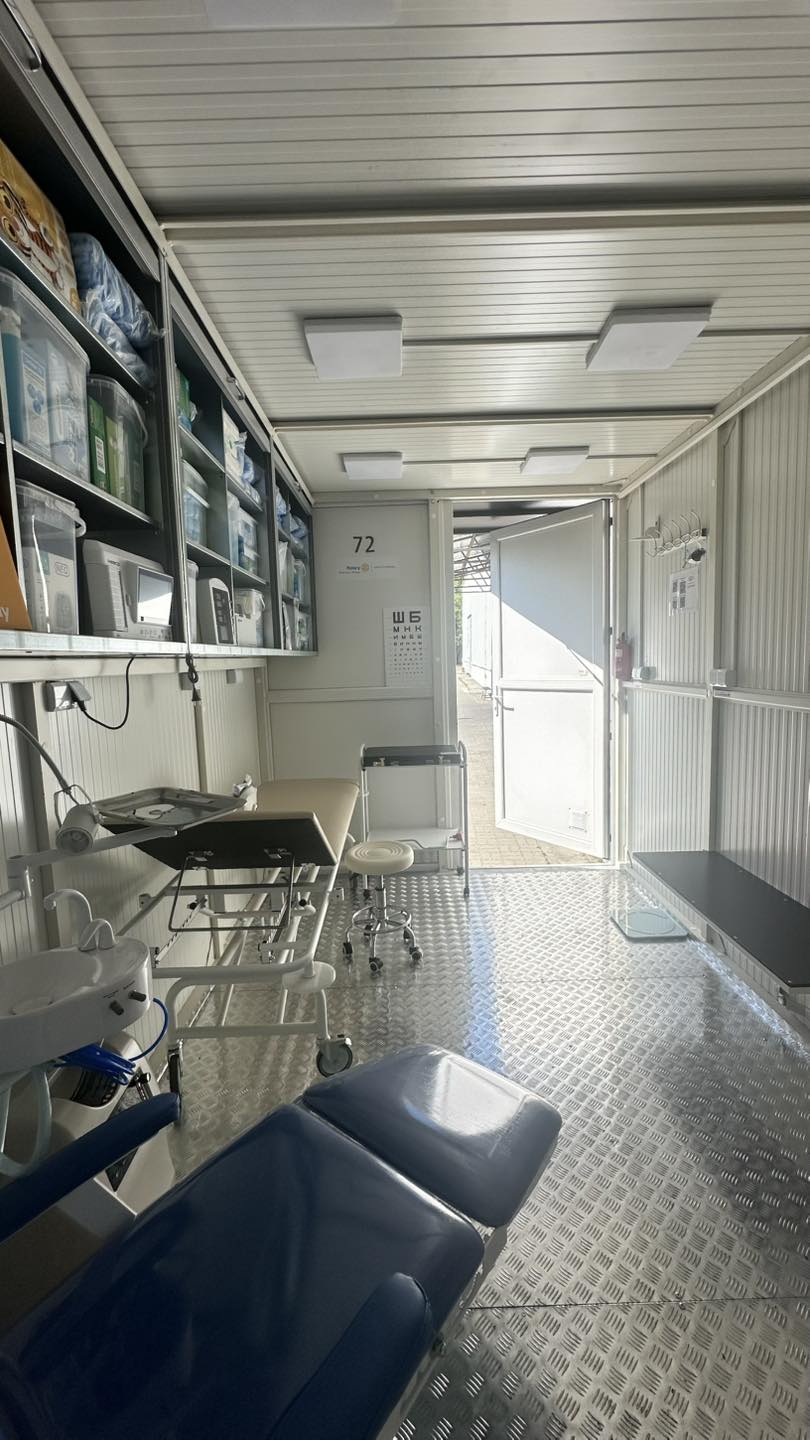 Inside the mobile clinic