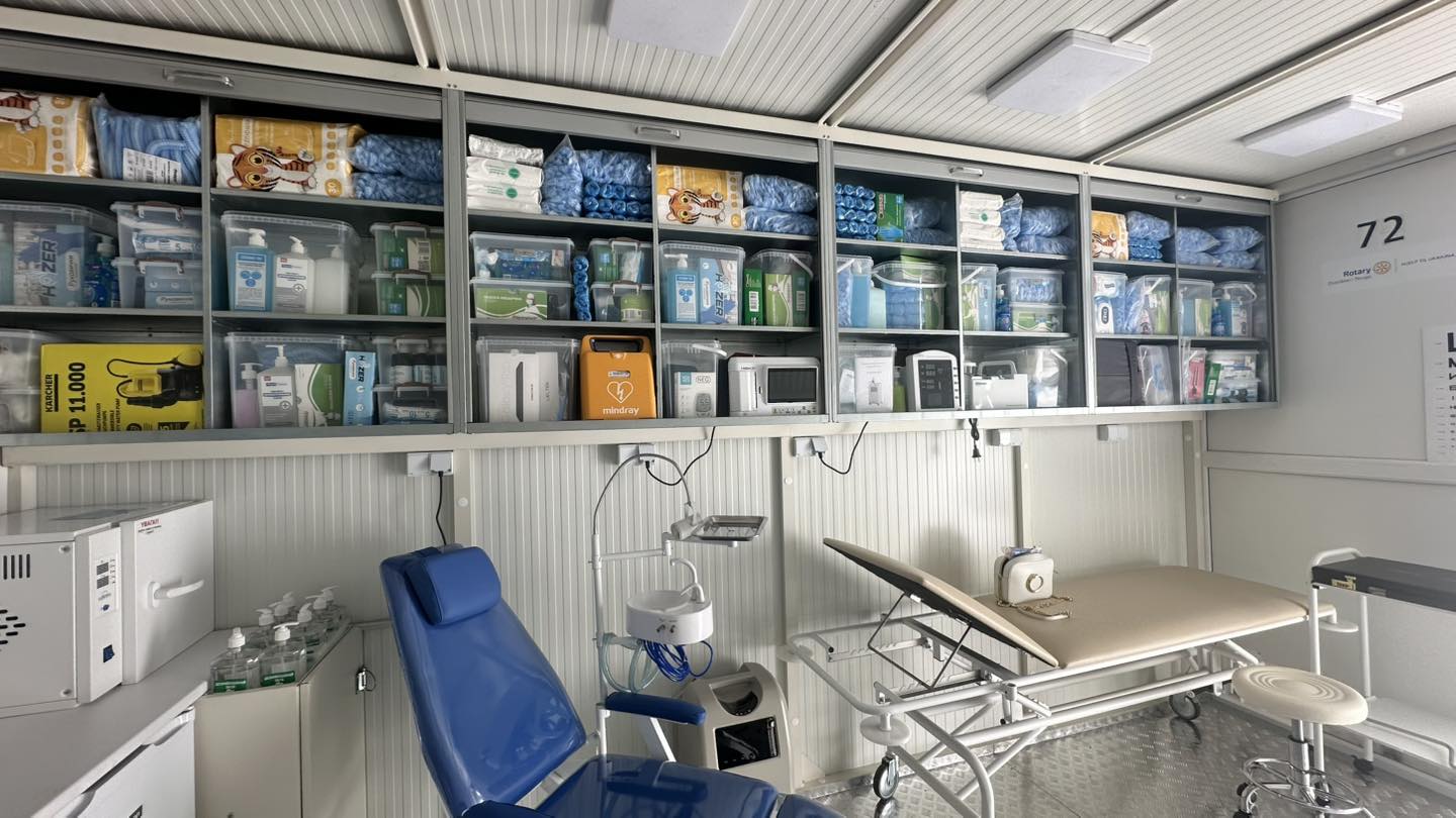 Inside the mobile clinic